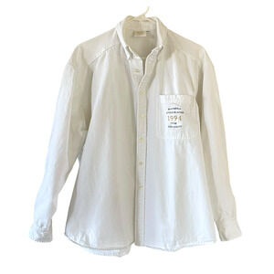 BARBRA STREISAND The Concert 1994 Tour Size XL White Long Sleeve Button Up Shirt